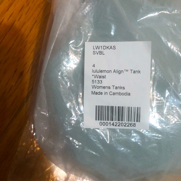 NEW Lululemon Align Tank *Waist Length in Silver Blue - Picture 5 of 5